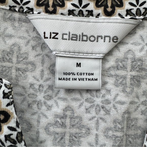 Womens 100% Cotton Sleeveless Knit Dress Liz Claiborne Sz M Knee Length - Picture 6 of 8